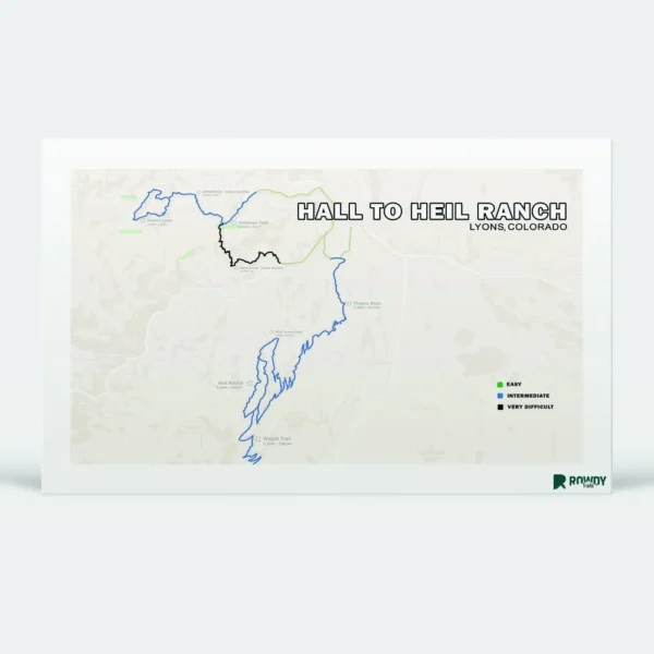 Hall to Heil Ranch Trail Map