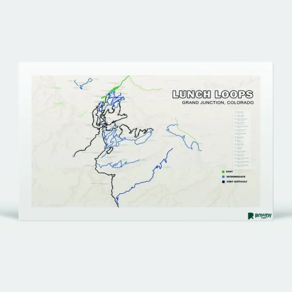 Lunch Loops Trail Map