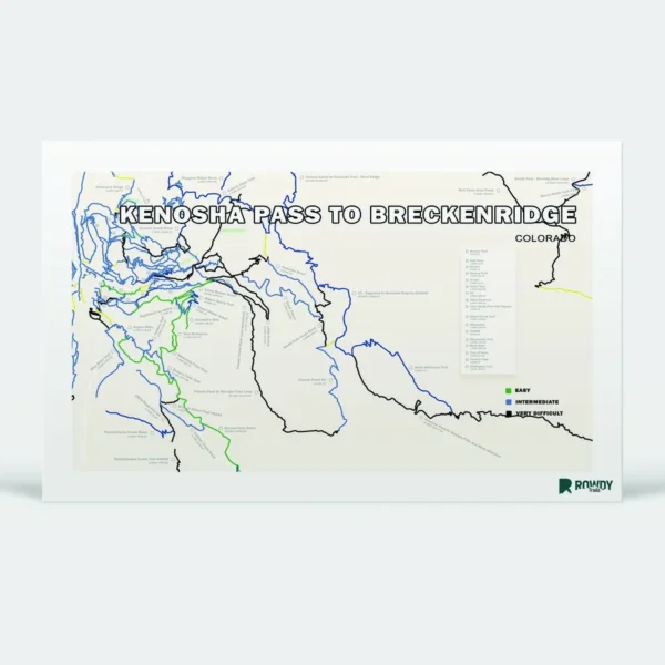 Kenosha pass to Breckenridge Trail Map