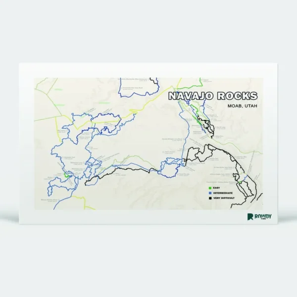 Mag 7, Navajo rocks, Bar M Trail Map