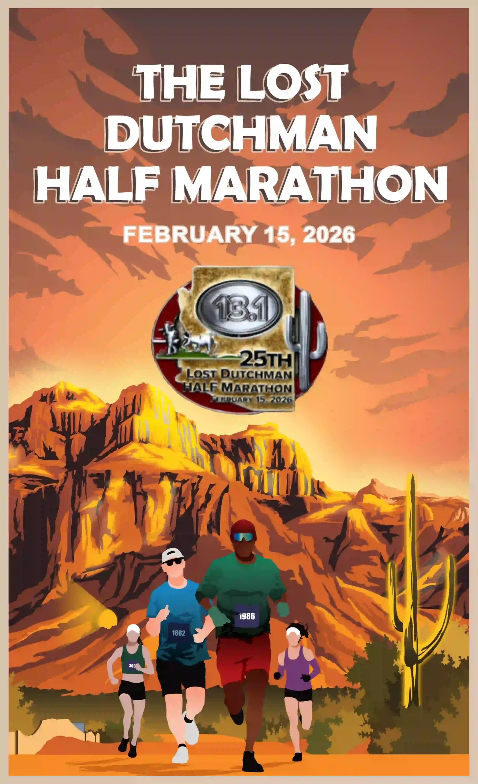 Lost Dutchman Half Marathon_Metal Version_with Medal