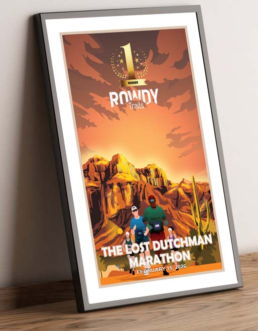 Lost Dutchman Marathon 2026 Official Finisher Award