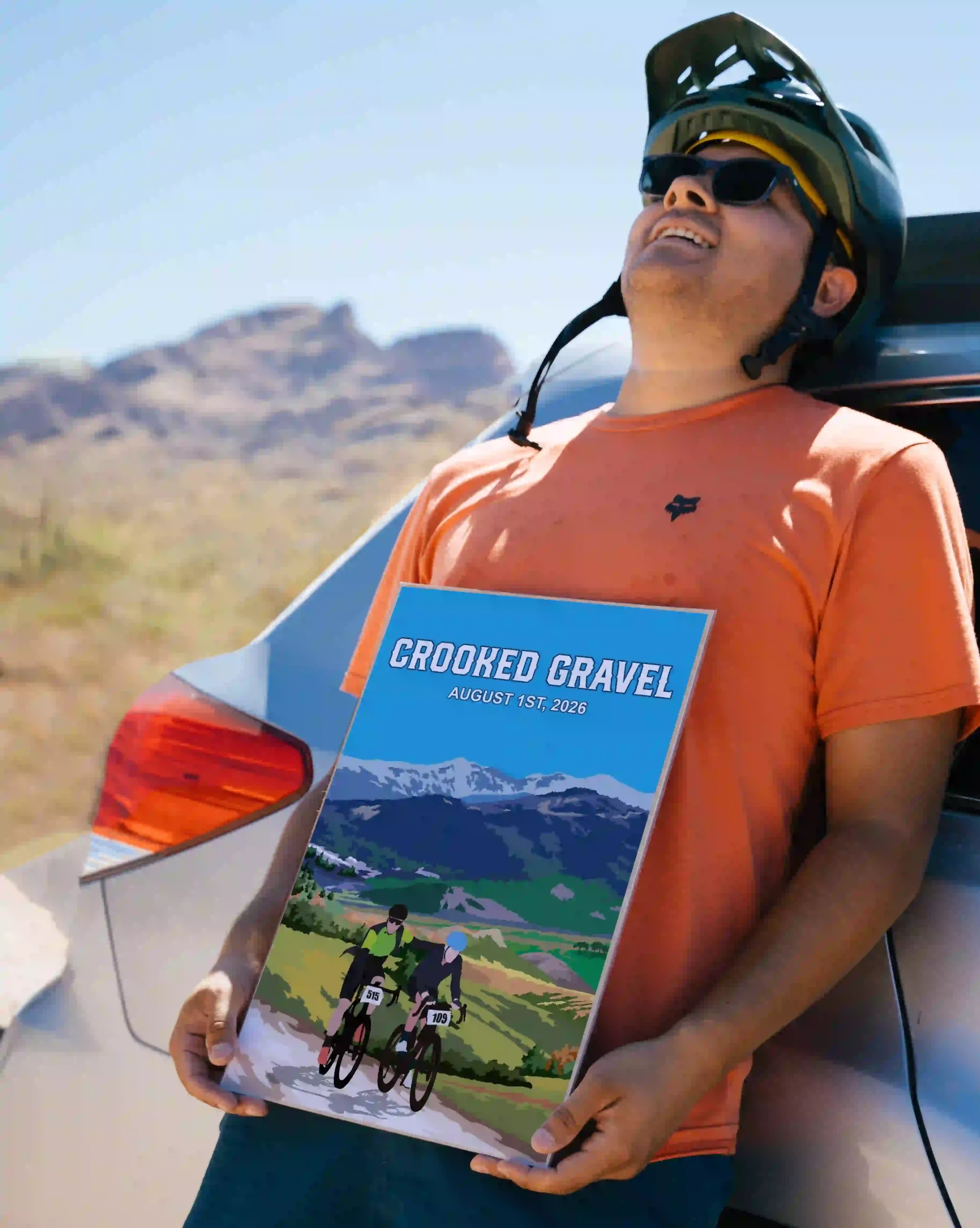 Crooked Gravel__with car poster