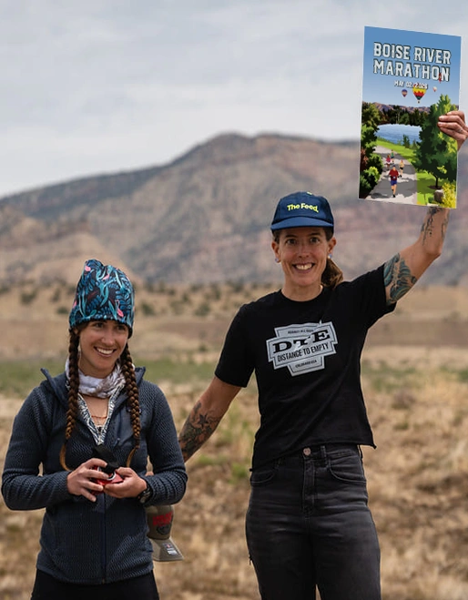 Boise River Marathon-Women Holding Poster