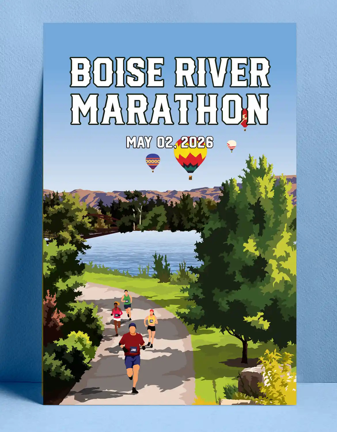 Boise River Marathon_Color Poster