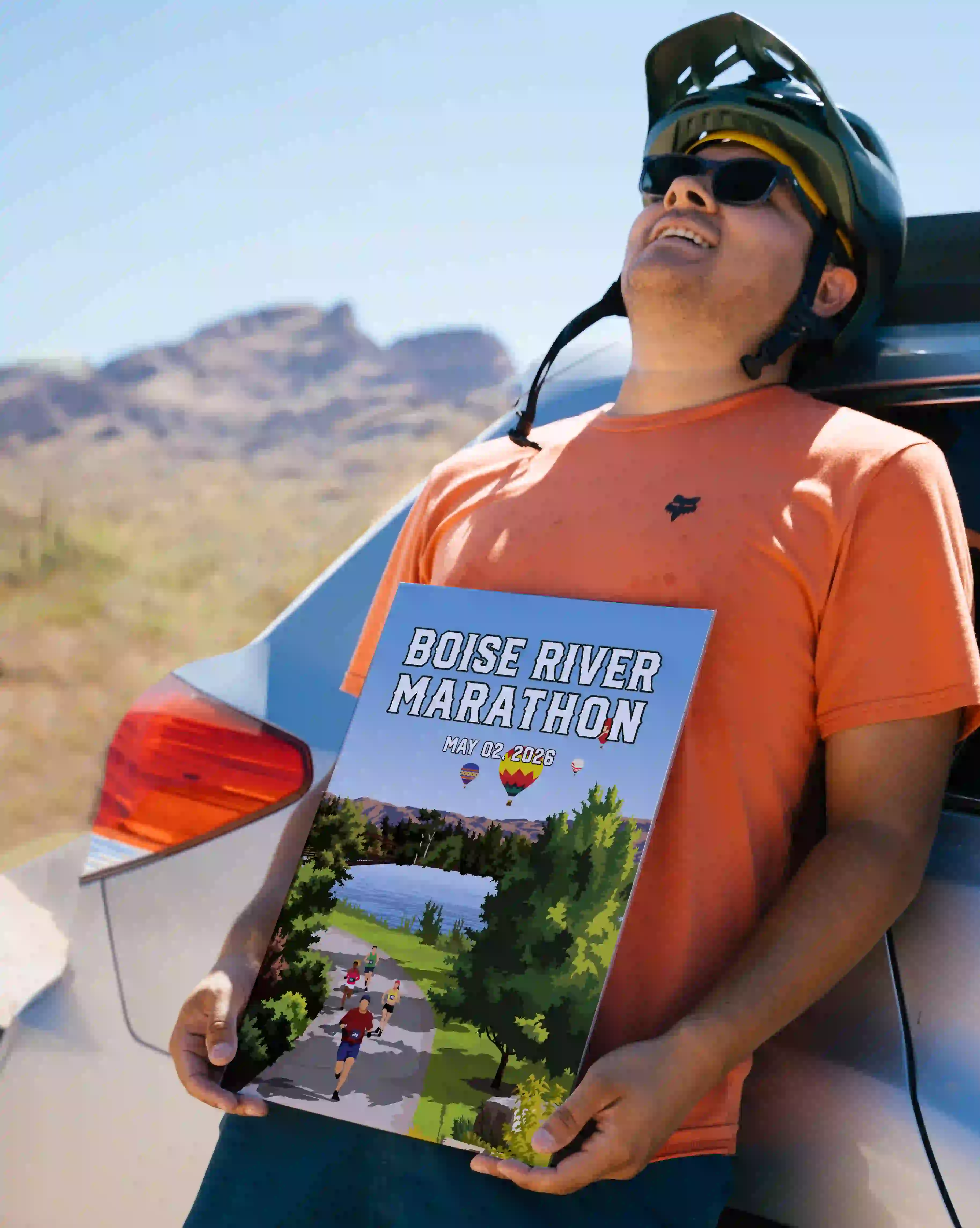 Boise River Marathon_With Car Poster