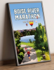 Boise River Marathon_Black frame poster